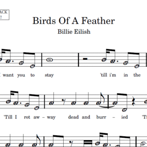 Birds Of A Feather - Partitura para Instrumentos em Sib
