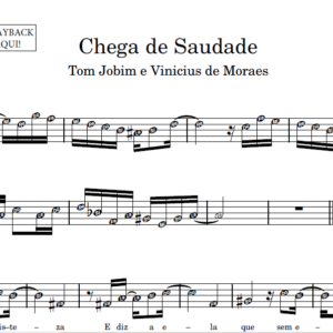 Chega de Saudade - Partitura para Instrumentos em Sib