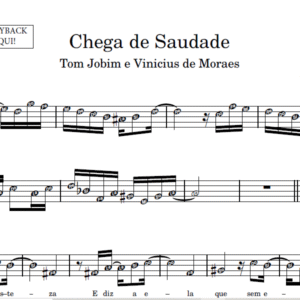 Chega de Saudade - Partitura para Sax Alto