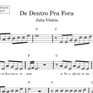 De Dentro Pra Fora - Partitura Facilitada