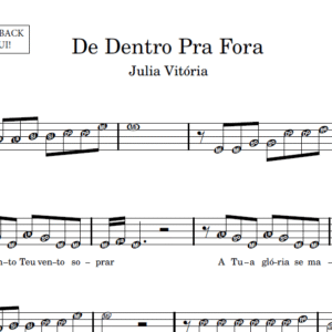 De Dentro Pra Fora - Partitura para Instrumentos em Sib