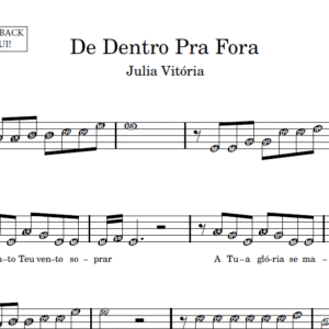 De Dentro Pra Fora - Partitura para Sax Alto
