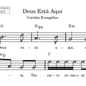 Deus Está Aqui - Partitura Facilitada