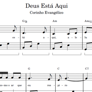 Deus Está Aqui - Partitura para Piano