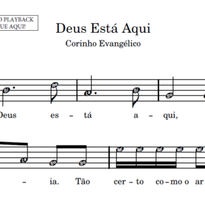 Deus Está Aqui - Partitura para Sax Alto