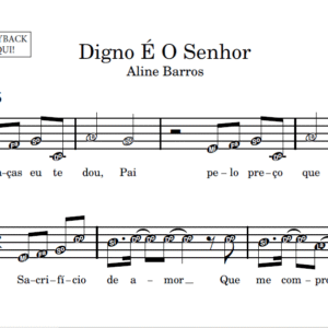 Digno É O Senhor - Partitura para Sax Alto