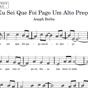 Eu Sei Que Foi Pago Um Alto Preço - Partitura para Sax Alto