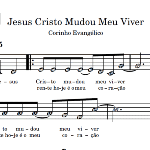 Jesus Cristo Mudou Meu Viver - Partitura para Sax Alto