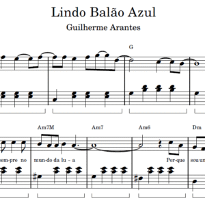 Lindo Balão Azul - Partitura para Piano