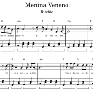 Menina Veneno - Partitura para Piano