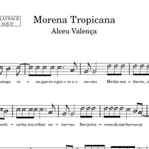 Morena Tropicana - Partitura para Instrumentos em Sib