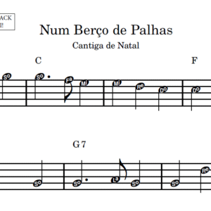 Num Berço de Palhas - Partitura Facilitada