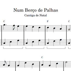Num Berço de Palhas - Partitura para Piano
