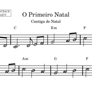 O Primeiro Natal - Partitura Facilitada