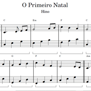 O Primeiro Natal - Partitura para Piano