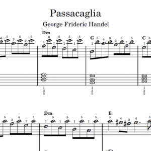 Passacaglia - Partitura para Piano