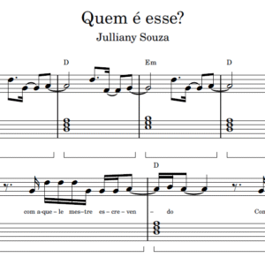 Quem É Esse? - Partitura para Piano
