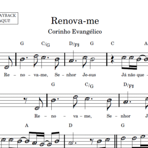Renova-me - Partitura Facilitada
