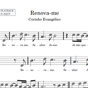 Renova-me - Partitura para Instrumentos em Sib