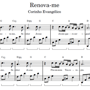 Renova-me - Partitura para Piano