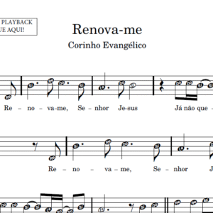 Renova-me - Partitura para Sax Alto