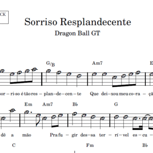 Sorriso Resplandecente - Partitura Facilitada