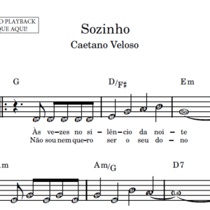 Sozinho - Partitura Facilitada