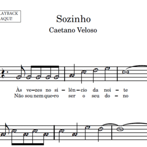 Sozinho - Partitura para Sax Alto