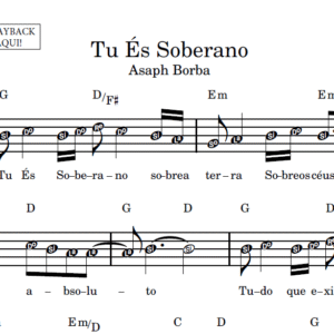 Tu És Soberano - Partitura Facilitada