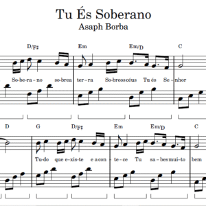 Tu És Soberano - Partitura para Piano