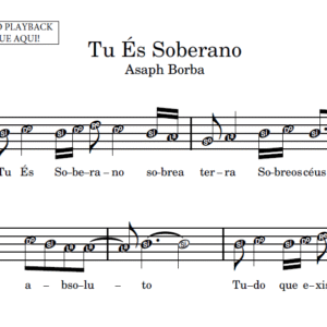 Tu És Soberano - Partitura para Sax Alto