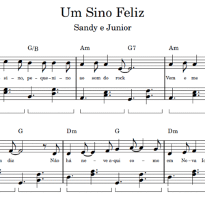 Um Sino Feliz - Partitura de Piano