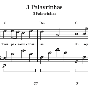 3 Palavrinhas - Partitura para Piano