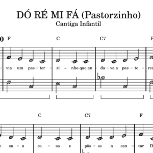 DÓ RÉ MI FÁ - Partitura para Piano