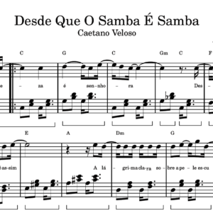 Desde Que O Samba É Samba - Partitura para Piano