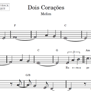 Dois Corações - Partitura Facilitada