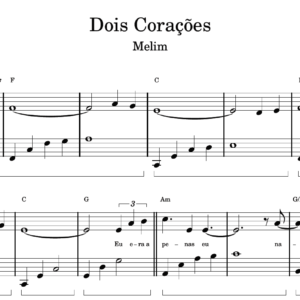 Dois Corações - Partitura para Piano