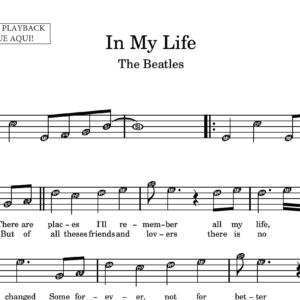 In My Life - Partitura para Sax Alto