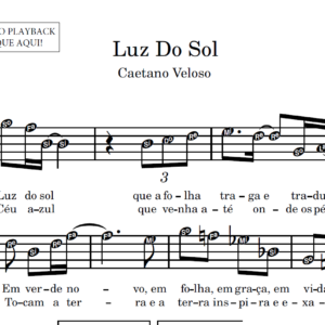 Luz Do Sol - Partitura para Instrumentos em Sib