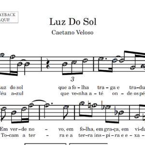 Luz Do Sol - Partitura para Sax Alto