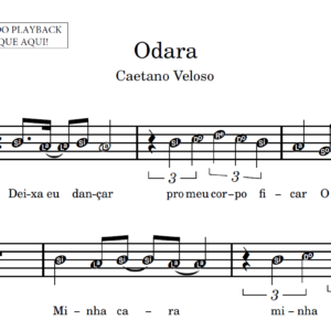 Odara - Partitura para Instrumentos em Sib