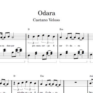 Odara - Partitura para Piano