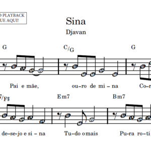 Sina - Partitura Facilitada