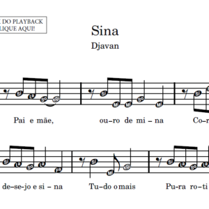 Sina - Partitura para Sax Alto