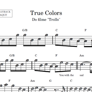 True Colors - Partitura Facilitada