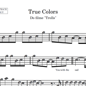 True Colors - Partitura para Sax Alto