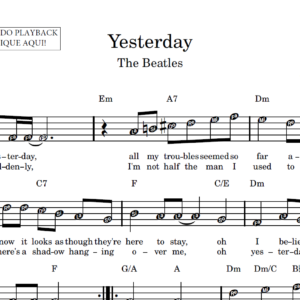 Yesterday - Partitura Facilitada