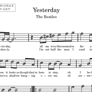 Yesterday - Partitura para Instrumentos em Sib