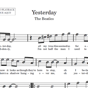 Yesterday - Partitura para Sax Alto