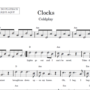 Clocks - Partitura Facilitada
